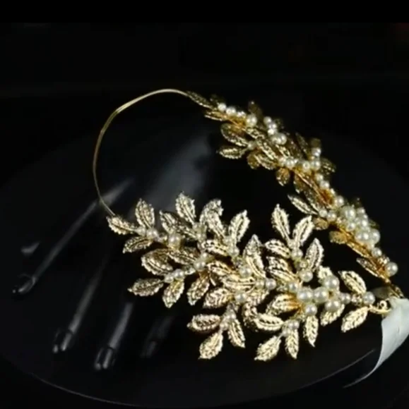 🆕 🚨2 article🚨Leaf Crown with ribbon & Arm Cuff - Picture 8 of 13